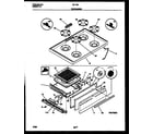 Tappan 30-1149-00-11 cooktop and broiler drawer parts diagram