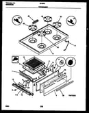 Cooktop and broiler drawer parts