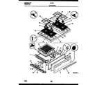Tappan 30-3152-23-02 cooktop and broiler drawer parts diagram