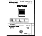 Tappan 30-1049-00-09 cover page diagram