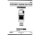 Tappan 76-4960-00-07 cover page diagram