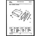 Tappan 76-4960-00-08 drawer parts diagram