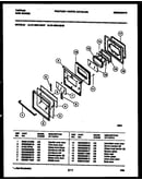 Lower oven door parts