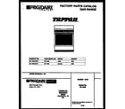 Tappan 30-1049-23-10 cover page diagram