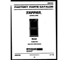 Tappan 12-3699-00-05 cover page diagram