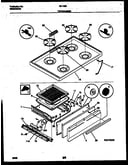 Cooktop and broiler drawer parts
