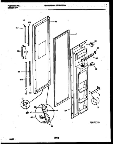 Freezer door parts