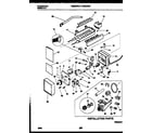 Tappan TRS22WRAD0 ice maker and installation parts diagram