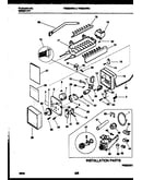 Ice maker and installation parts