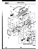 Ice maker and installation parts