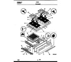 Tappan 30-3852-00-02 cooktop and broiler drawer parts diagram