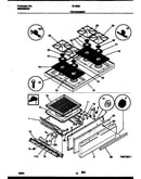 Cooktop and broiler drawer parts