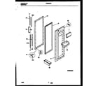 Tappan TRS26WRAW0 refrigerator door parts diagram