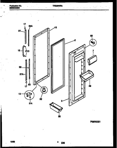 Refrigerator door parts
