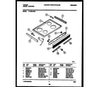Tappan 77-4950-00-05 cooktop parts diagram
