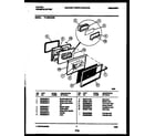 Tappan 77-4950-23-05 lower oven door parts diagram