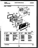 Lower oven door parts