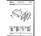 Tappan 77-4950-23-05 drawer parts diagram