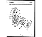 Tappan 49-2251-23-03 cabinet and component parts diagram