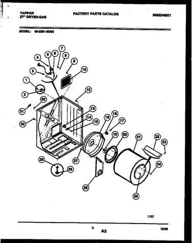Cabinet and component parts