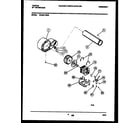 Tappan 49-2251-23-03 blower and drive parts diagram