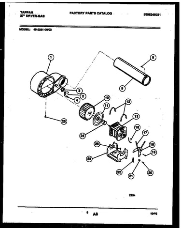 Blower and drive parts