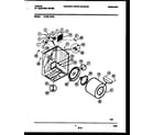 Tappan 47-2251-00-04 cabinet and component parts diagram