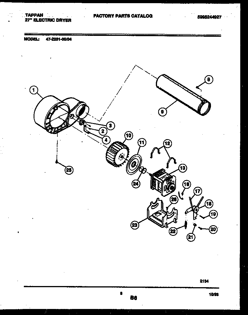 BLOWER AND DRIVE PARTS