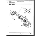 Tappan 47-2251-23-04 blower and drive parts diagram