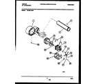 Tappan 49-2251-23-04 blower and drive parts diagram
