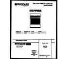 Tappan 30-2262-23-02 cover page diagram