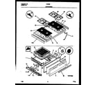 Tappan 30-2262-23-02 cooktop and broiler drawer parts diagram