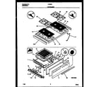 Tappan 30-2242-00-03 cooktop and broiler drawer parts diagram