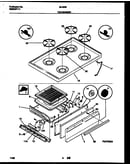 Cooktop and broiler drawer parts