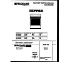 Tappan 30-2132-00-02 cover page diagram