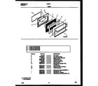Tappan 30-2542-00-02 door parts diagram