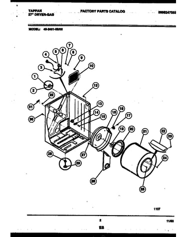 Cabinet and component parts