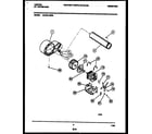 Tappan 49-2451-23-03 blower and drive parts diagram