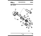 Tappan 49-2551-00-03 blower and drive parts diagram