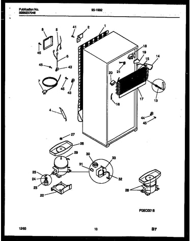 System and automatic defrost parts