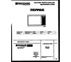 Tappan 56-9402-10-11 front cover diagram