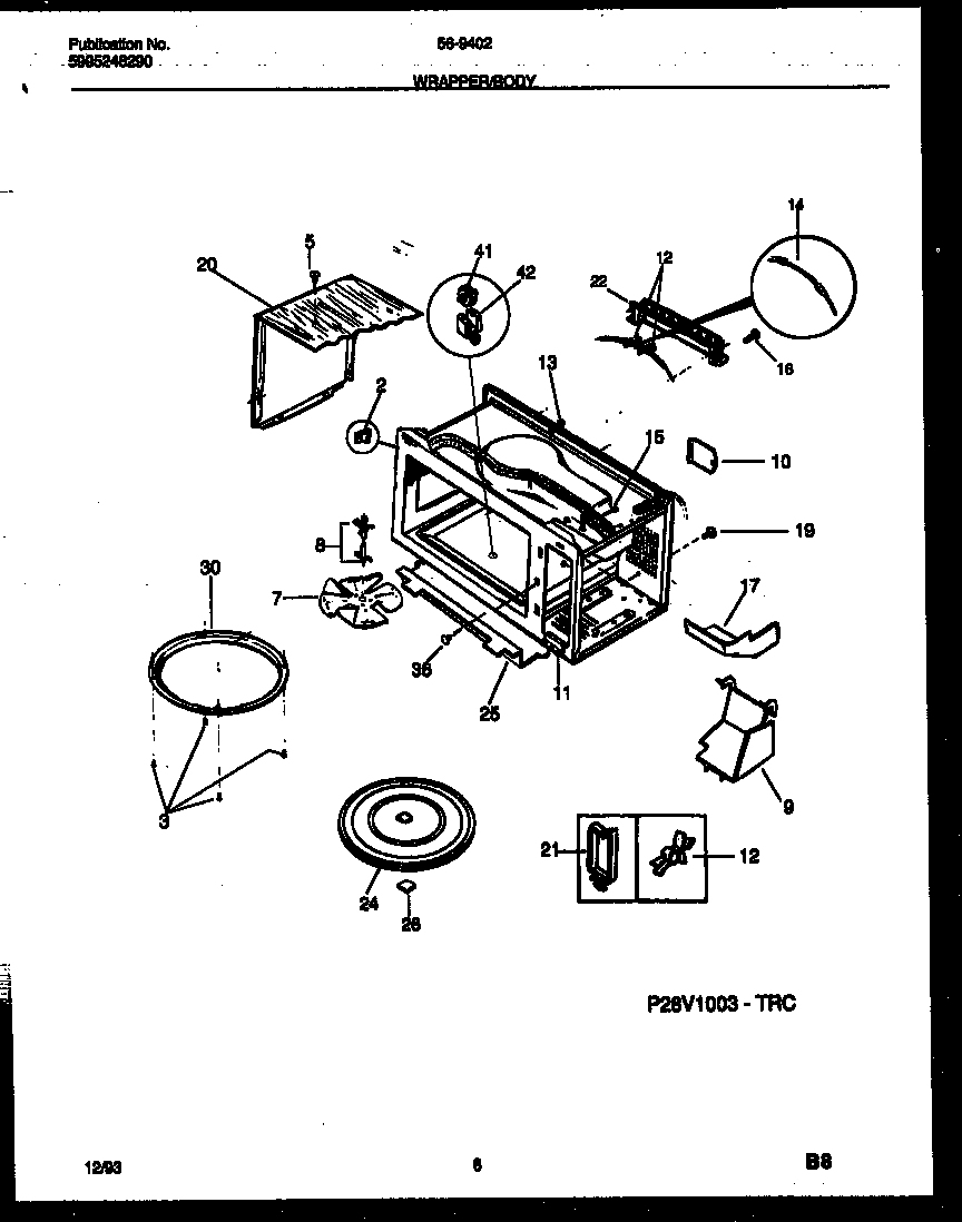 Wrapper and body parts