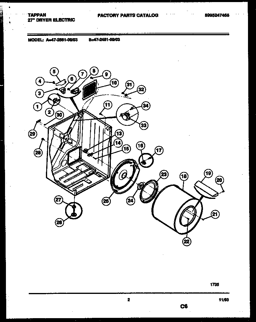 CABINET AND COMPONENT PARTS