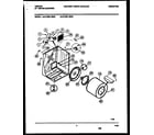 Tappan 47-2551-00-03 cabinet and component parts diagram