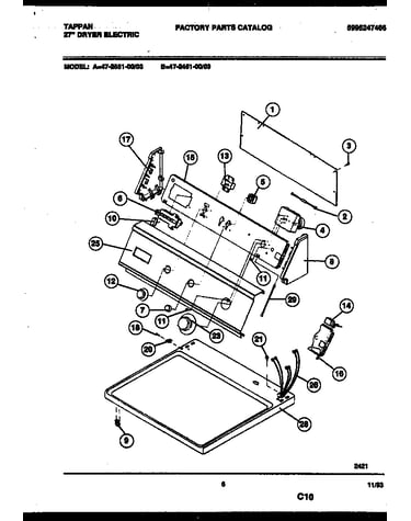 Console and control parts