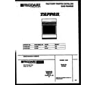 Tappan 30-3053-00-01 cover page diagram