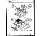 Tappan 30-3053-23-01 cooktop and broiler drawer parts diagram