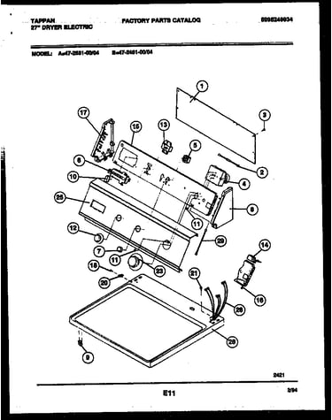 Console and control parts