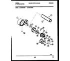 Tappan 47-2551-00-04 blower and drive parts diagram