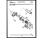 Tappan 47-2251-00-05 blower and drive parts diagram
